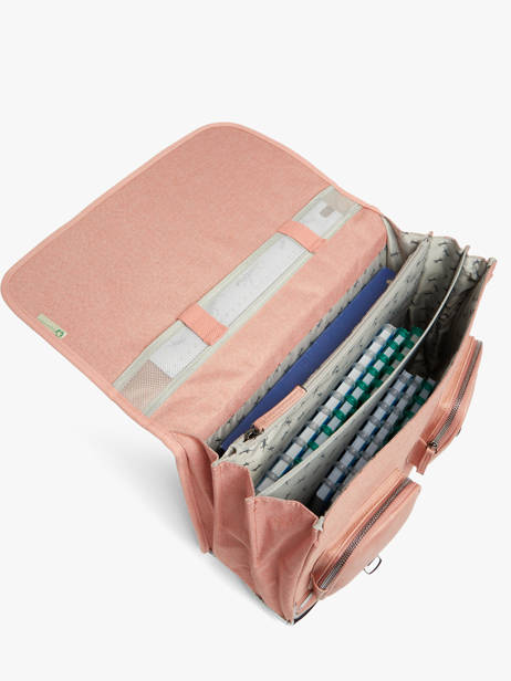 Boekentas 3 Compartimenten Cameleon Roze vintage color VIC-CA41 ander zicht 4