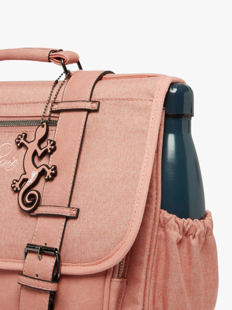 Boekentas 3 Compartimenten Cameleon Roze vintage color VIC-CA41 ander zicht 6
