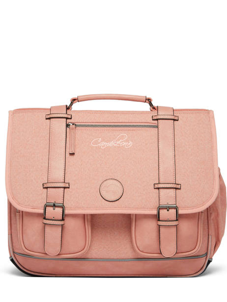 Boekentas 3 Compartimenten Cameleon Roze vintage color VIC-CA41 ander zicht 7