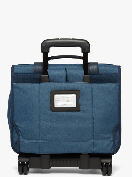 Boekentas Op Wieltjes 2 Compartimenten Vintage Color Cameleon Blauw vintage color CR38 ander zicht 4