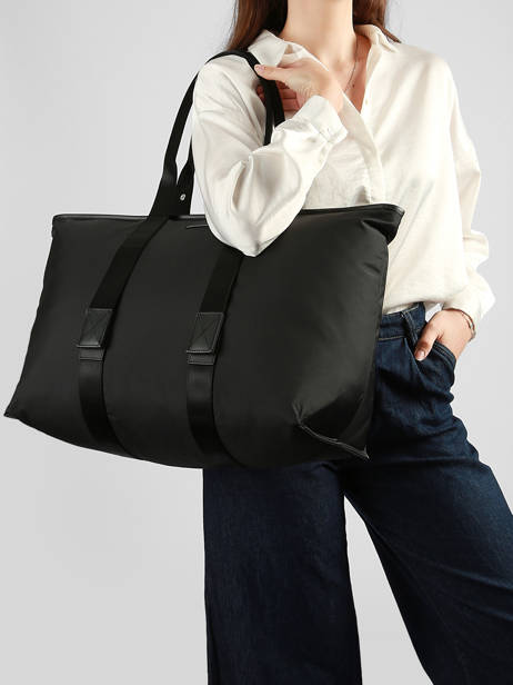 Schoudertas L Mistral Rollable Nylon En Leder Lancel Zwart mistral A13996 ander zicht 1