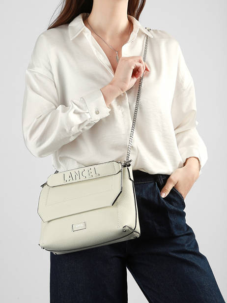 Cross Body Tas Ninon Leder Lancel Wit ninon A13782 ander zicht 1