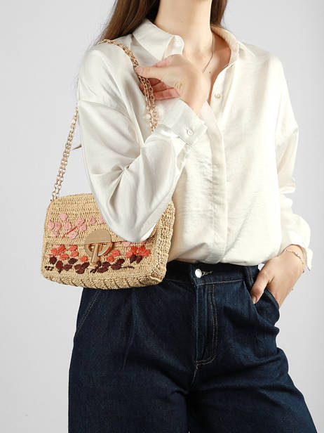 Cross Body Tas Moon Raphia Vanessa bruno Beige moon raphia NZ874 ander zicht 1