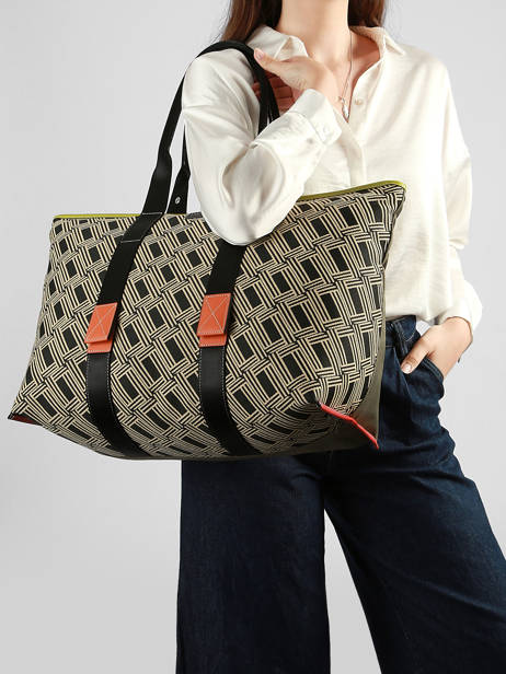 Schoudertas L Mistral Rollable Nylon En Leder Lancel Veelkleurig mistral A13998 ander zicht 1