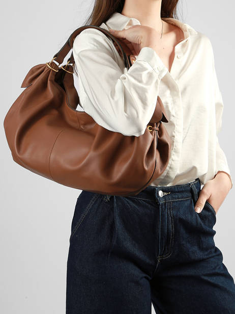 Schoudertas Studio Leder Gerard darel Bruin studio Y457 ander zicht 1