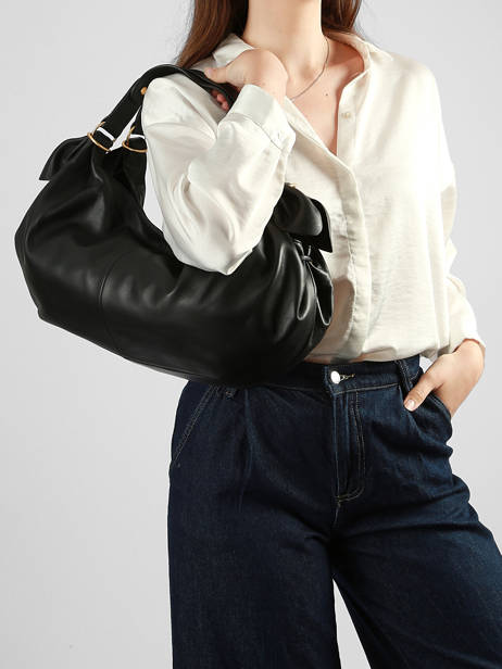 Schoudertas Studio Leder Gerard darel Zwart studio Y457 ander zicht 1