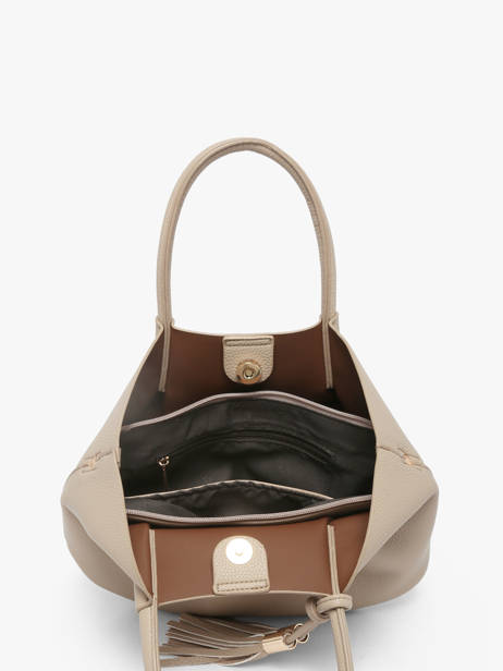 Handtas Grained Miniprix Beige grained F9947 ander zicht 1