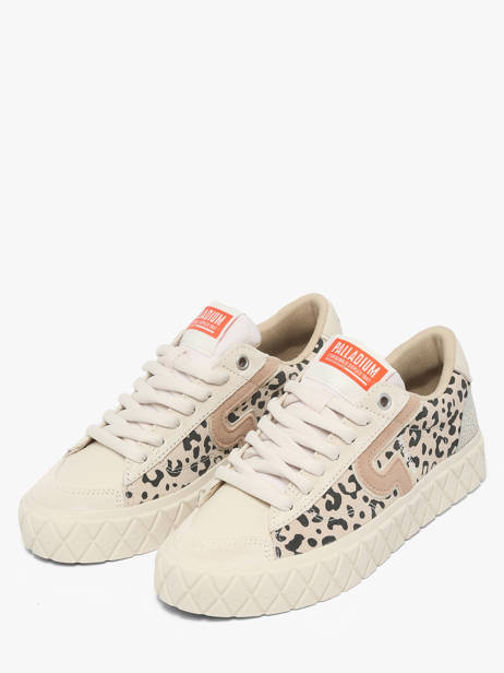 Sneakers Uit Leder Palladium Beige women 99628904 ander zicht 1
