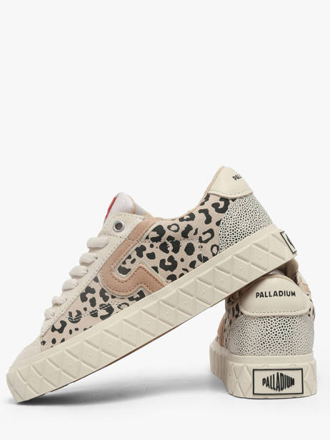 Sneakers Uit Leder Palladium Beige women 99628904 ander zicht 2