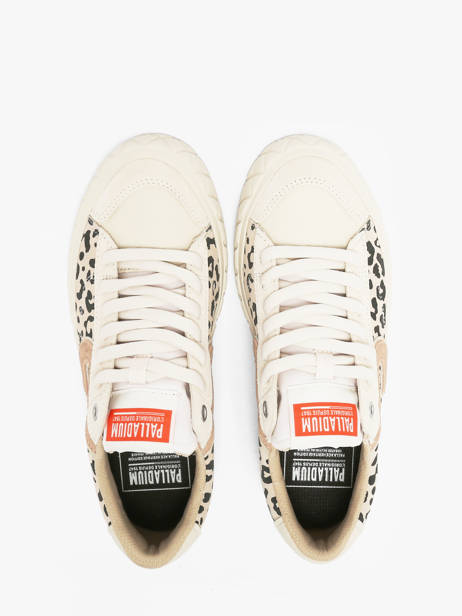 Sneakers Uit Leder Palladium Beige women 99628904 ander zicht 3