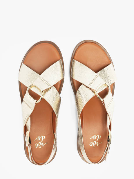 Sandalen Uit Leder We do Zilver women 45126A61 ander zicht 3