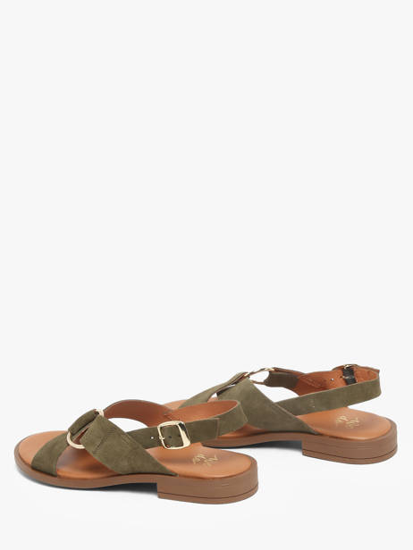 Sandalen Uit Leder We do Groen women 45126A52 ander zicht 2