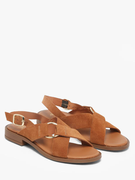 Sandalen Uit Leder We do Oranje women 45126A58 ander zicht 1