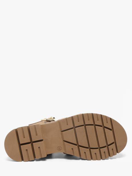 Sandalen Uit Leder Semerdjian Beige women DELIA ander zicht 4