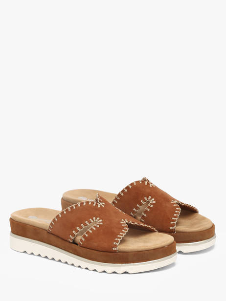 Slippers Uit Leder Remonte Bruin women 22 ander zicht 1