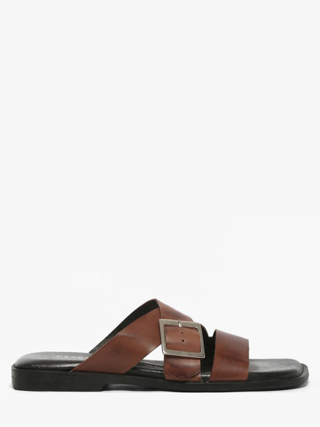 Slippers Uit Leder Pavement Bruin women 25276