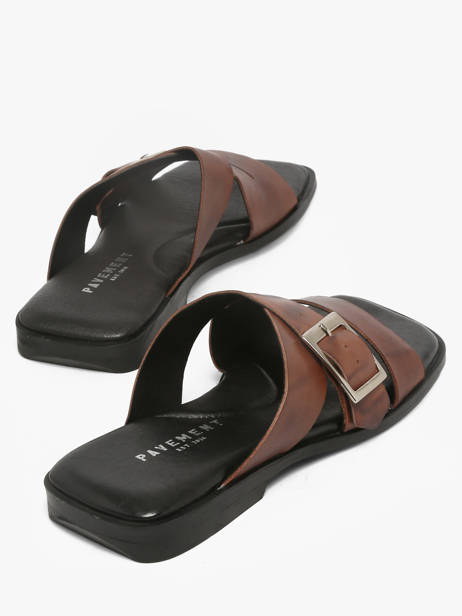 Slippers Uit Leder Pavement Bruin women 25276 ander zicht 2