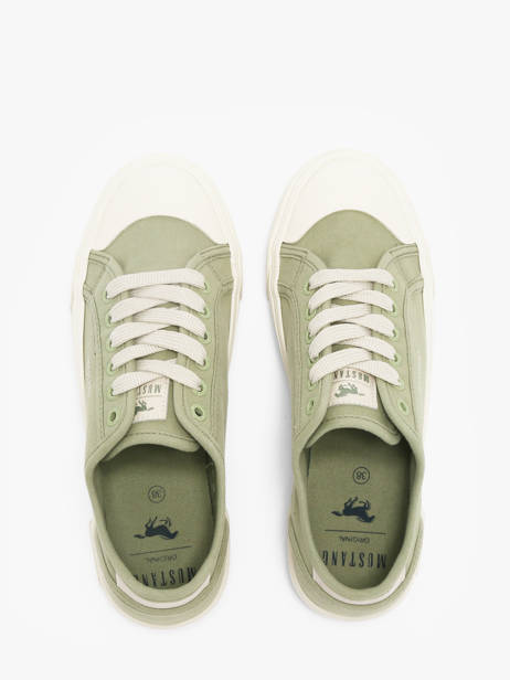 Sneakers Mustang Groen women M0232003 ander zicht 3