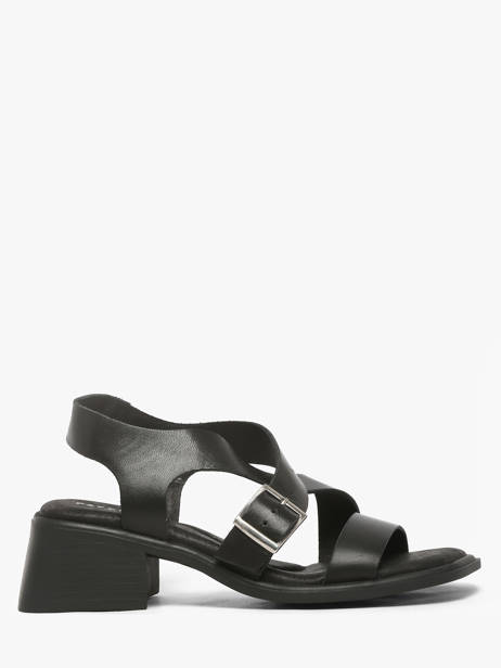 Sandalen Met Hak Uit Leder Pavement Zwart women 25273