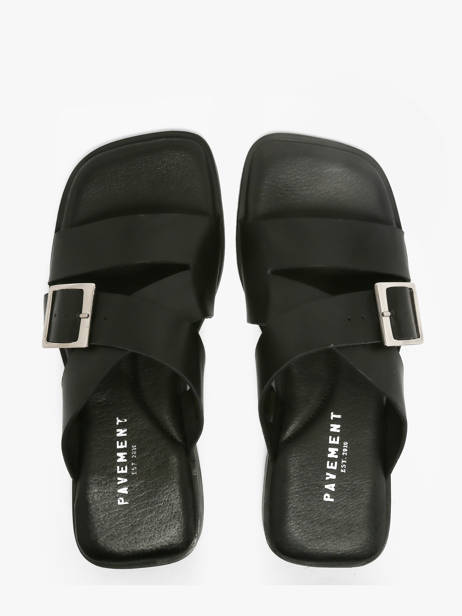 Slippers Uit Leder Pavement Zwart women 25276 ander zicht 3
