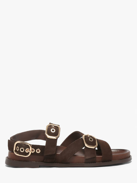 Sandalen Uit Leder Inuovo Bruin women 51006SMN