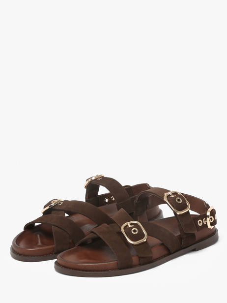 Sandalen Uit Leder Inuovo Bruin women 51006SMN ander zicht 1