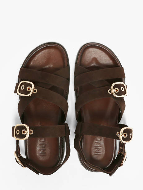 Sandalen Uit Leder Inuovo Bruin women 51006SMN ander zicht 3