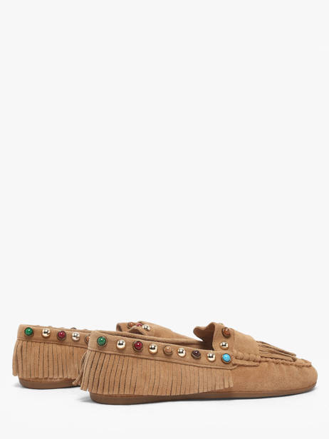 Mocassins Uit Leder Inuovo Bruin women 29015CTN ander zicht 2