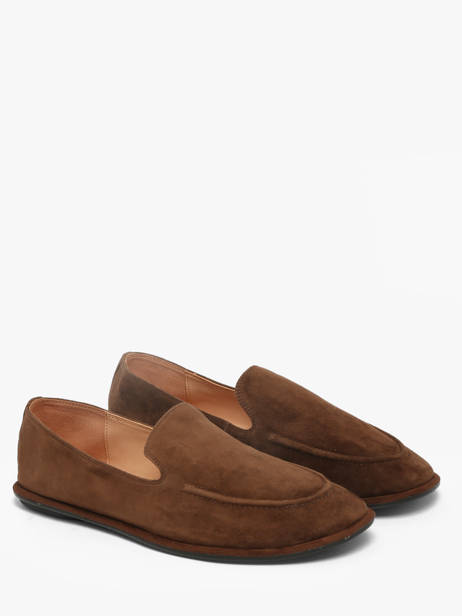Mocassins Uit Leder Inuovo Bruin women CT001KDR ander zicht 1