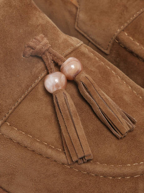 Mocassins Uit Leder Inuovo Bruin women CT003KCN ander zicht 2
