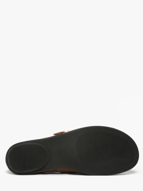 Ballerinas Met Riempjes Uit Leder Inuovo Bruin women CT005KCN ander zicht 4