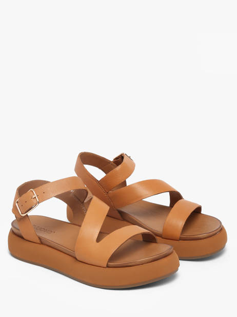 Sandalen Uit Leder Inuovo Oranje women 96001CCN ander zicht 1