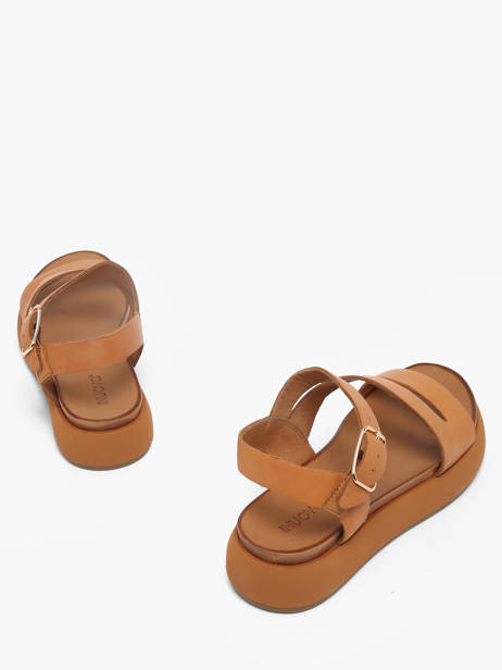 Sandalen Uit Leder Inuovo Oranje women 96001CCN ander zicht 2