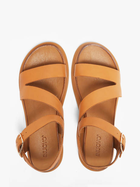 Sandalen Uit Leder Inuovo Oranje women 96001CCN ander zicht 3