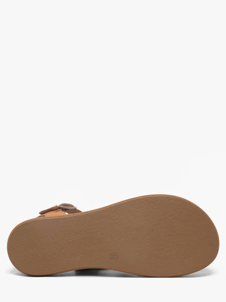 Sandalen Uit Leder Inuovo Oranje women 96001CCN ander zicht 4