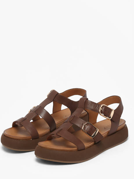 Sandalen Uit Leder Inuovo Bruin women 96046PRN ander zicht 1