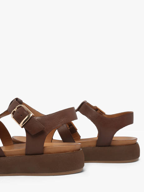 Sandalen Uit Leder Inuovo Bruin women 96046PRN ander zicht 2