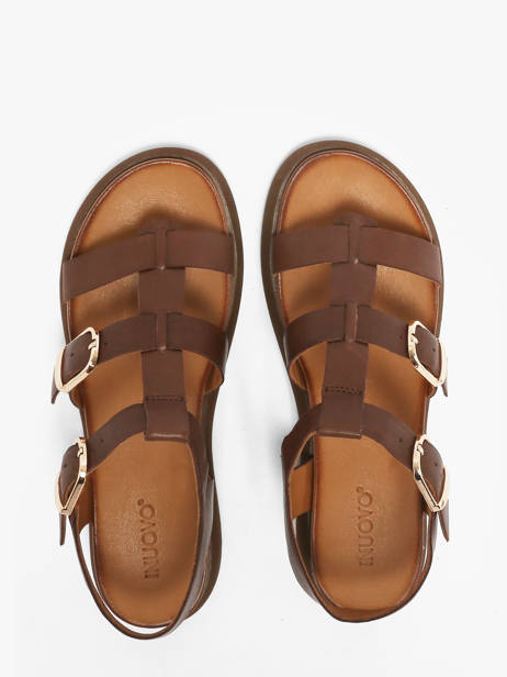 Sandalen Uit Leder Inuovo Bruin women 96046PRN ander zicht 3