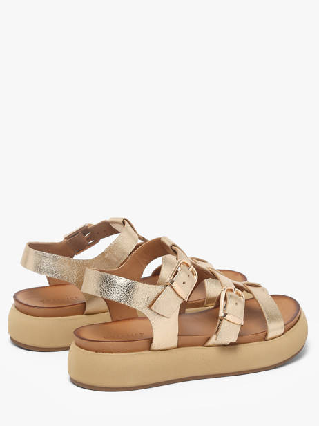 Sandalen Uit Leder Inuovo Goud women 96046GLD ander zicht 2