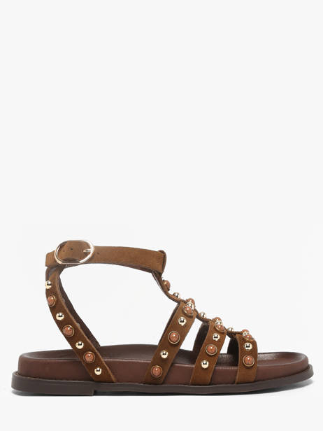 Sandalen Uit Leder Inuovo Bruin women 51002CTN