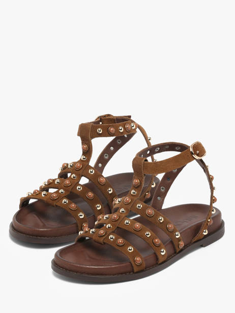Sandalen Uit Leder Inuovo Bruin women 51002CTN ander zicht 1