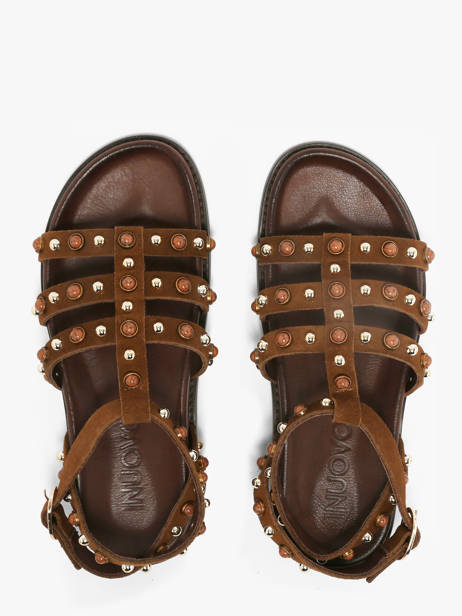 Sandalen Uit Leder Inuovo Bruin women 51002CTN ander zicht 3