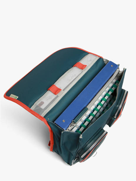 Boekentas Voor Kinderen 2 Compartimenten Vintage Urban Cameleon Blauw vintage urban CA35 ander zicht 2