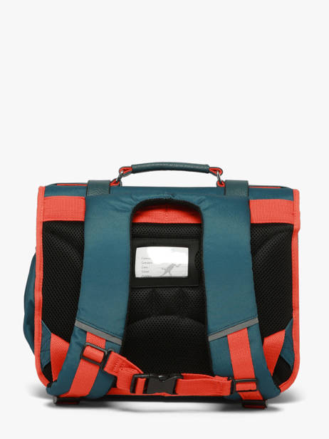 Boekentas Voor Kinderen 2 Compartimenten Vintage Urban Cameleon Blauw vintage urban CA35 ander zicht 3