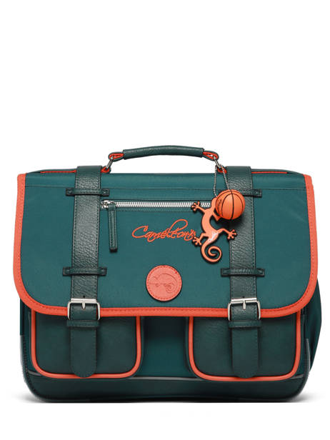 Boekentas 2 Compartimenten Vintage Urban Cameleon Blauw vintage urban CA38 ander zicht 5