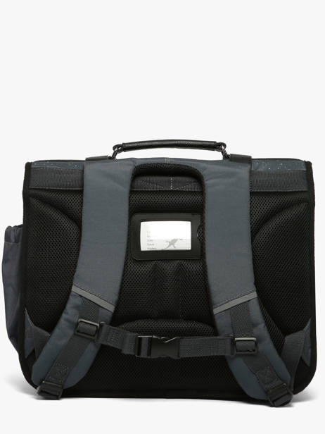 Boekentas 3 Compartimenten Vintage Urban Cameleon Grijs vintage urban CA41 ander zicht 3
