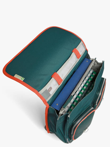 Boekentas Op Wieltjes 2 Compartimenten Cameleon Oranje vintage urban CR38 ander zicht 4