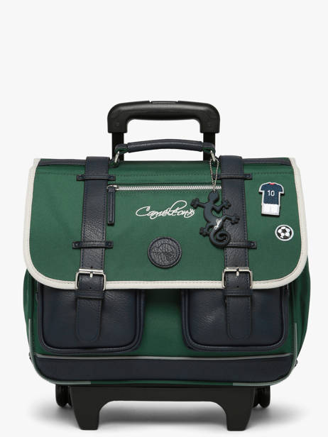 Boekentas Op Wieltjes 2 Compartimenten Vintage Urban Cameleon Groen vintage urban CR38