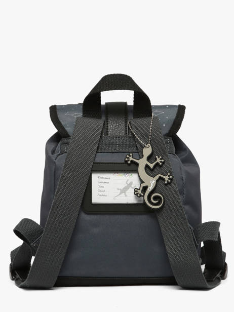 Rugzak 1 Compartiment Cameleon Grijs vintage urban SD25 ander zicht 5