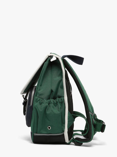 Rugzak 1 Compartiment Cameleon Groen vintage urban SD30 ander zicht 3